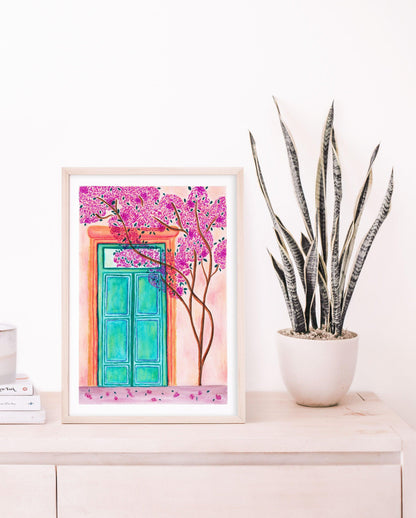 Mediterranean door print set - Sofia Papa Designs