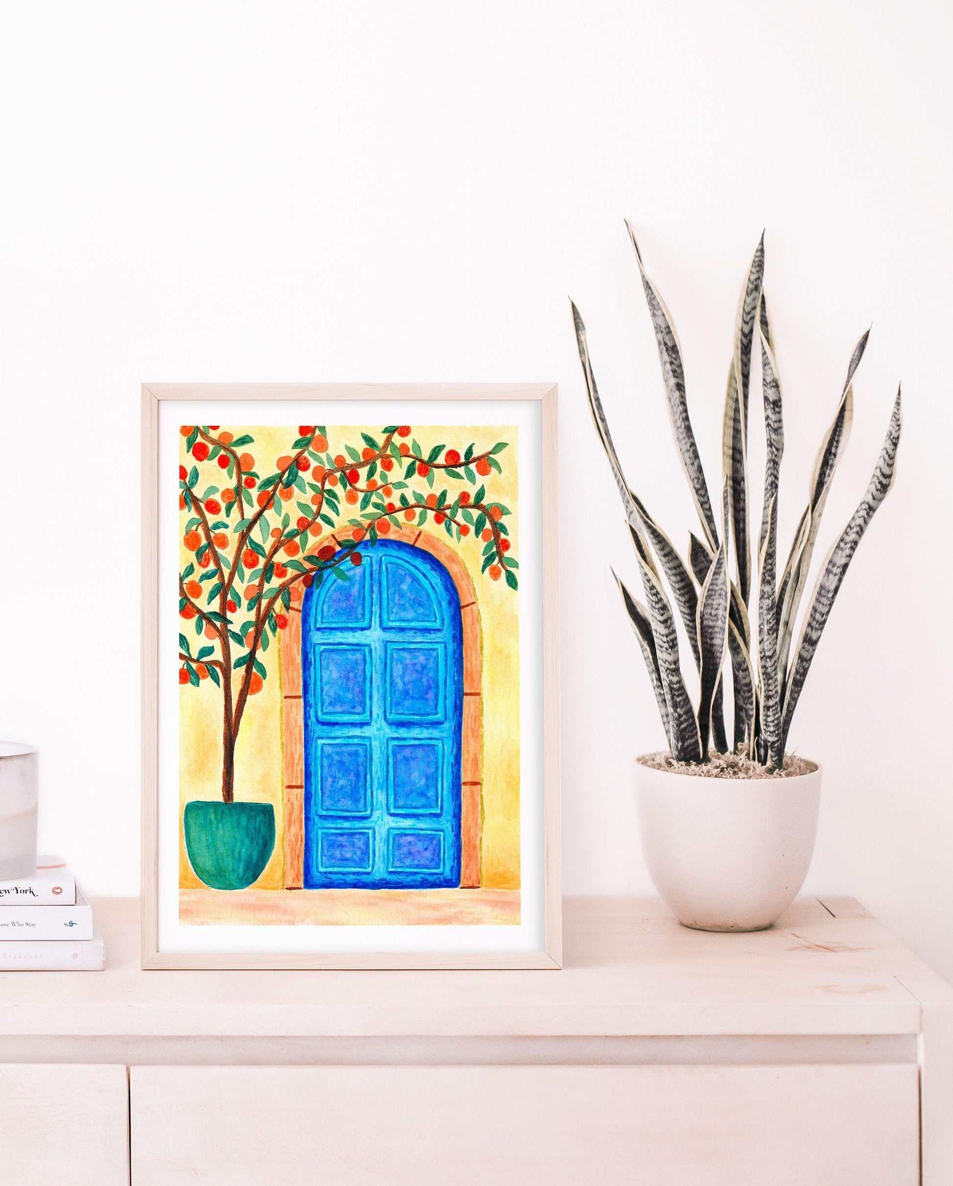 Mediterranean door print set - Sofia Papa Designs