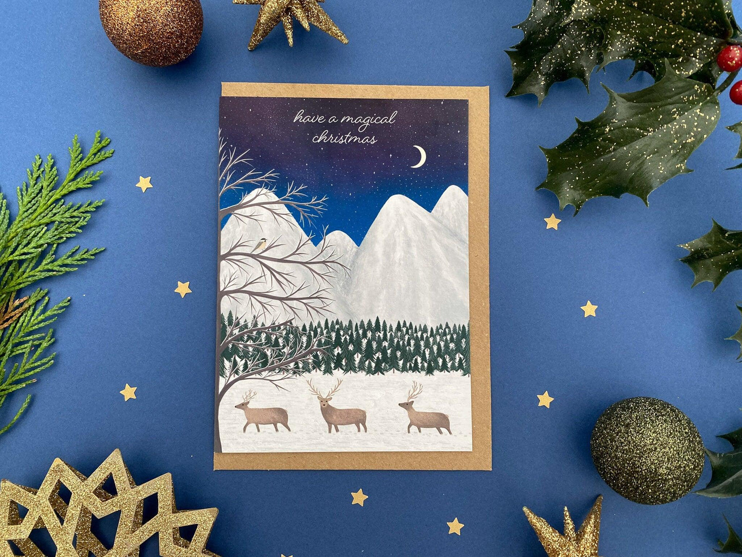 Christmas woodland cards pack - Sofia Papa Designs