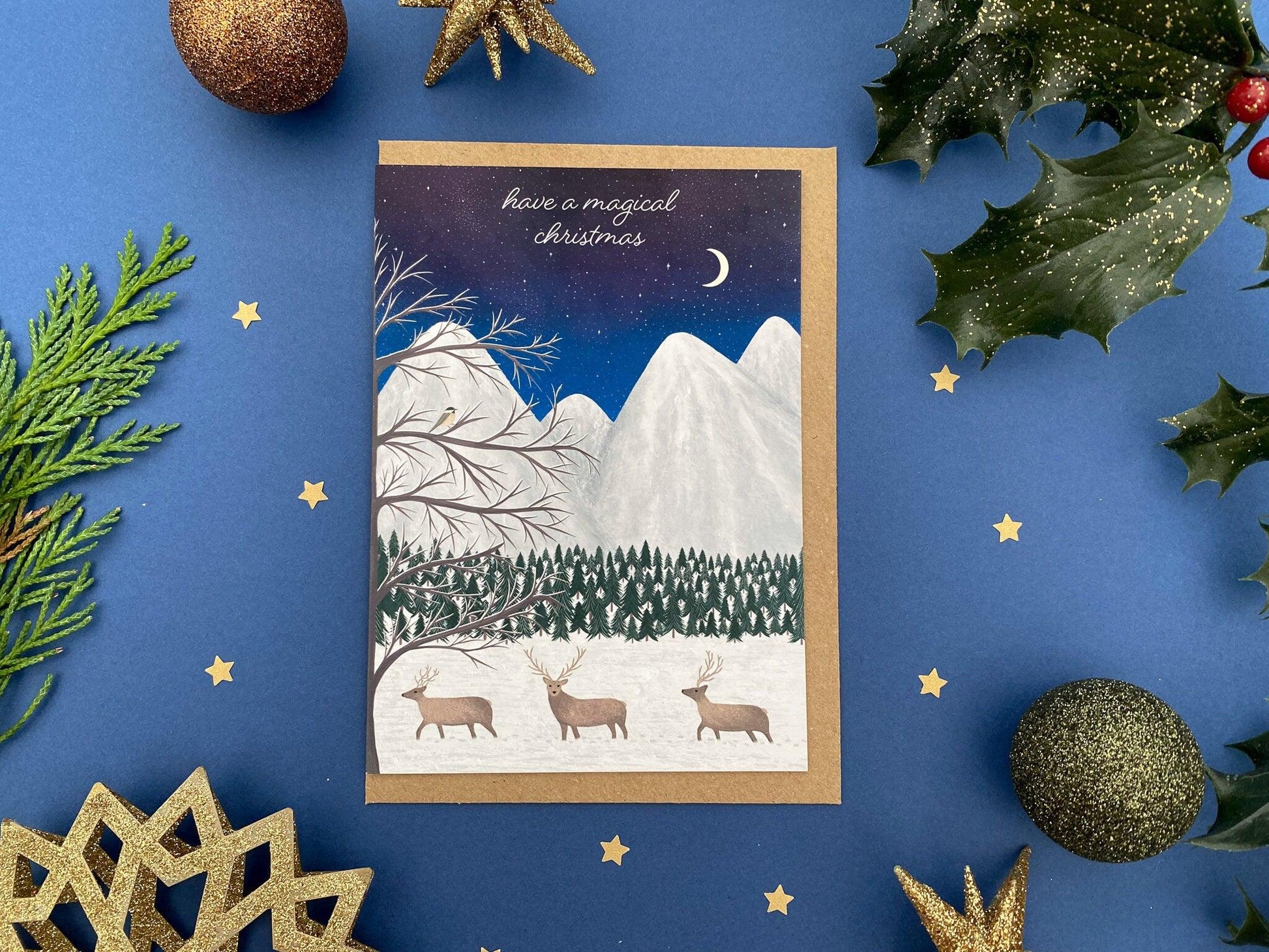 Christmas woodland cards pack - Sofia Papa Designs