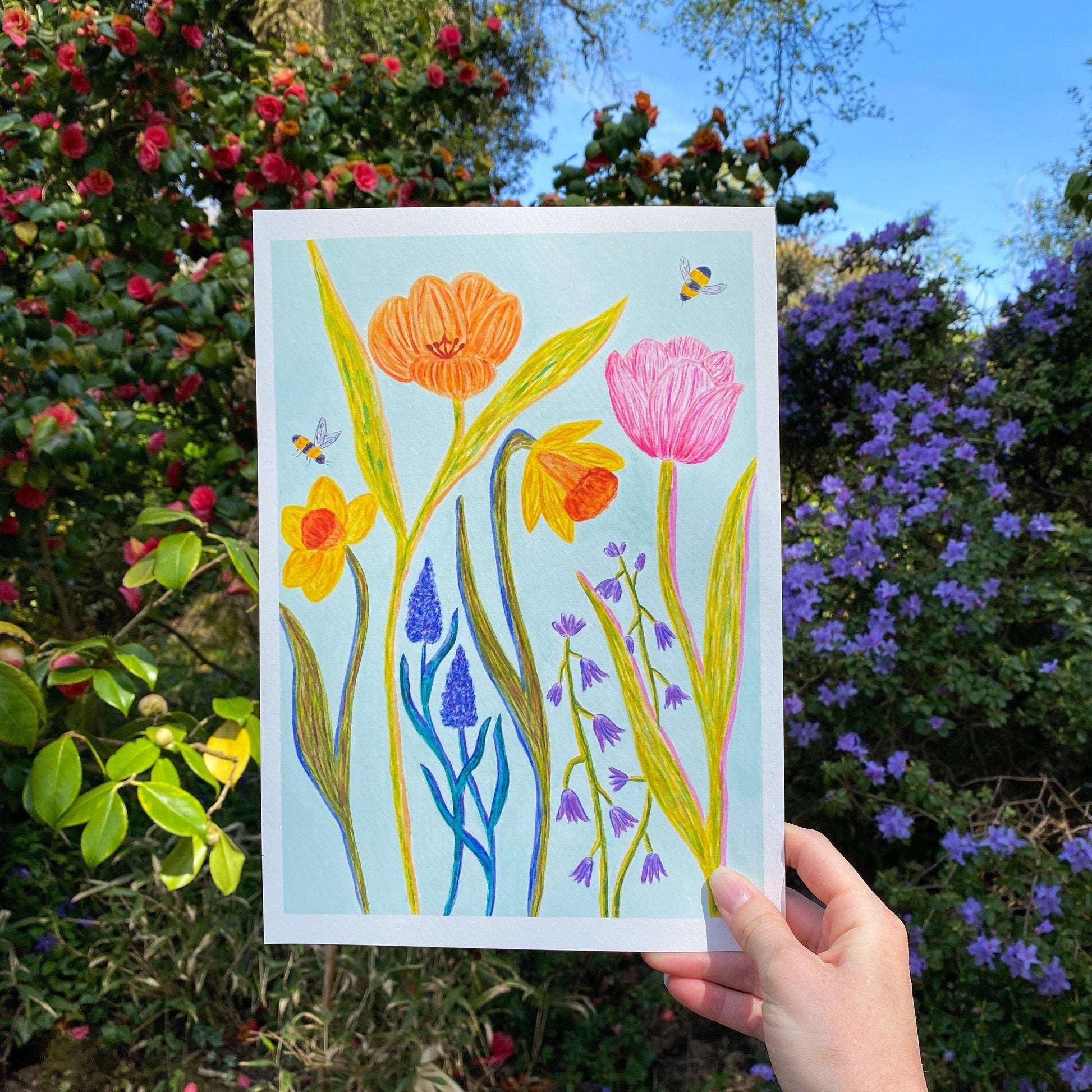 Spring flowers print - Sofia Papa Designs