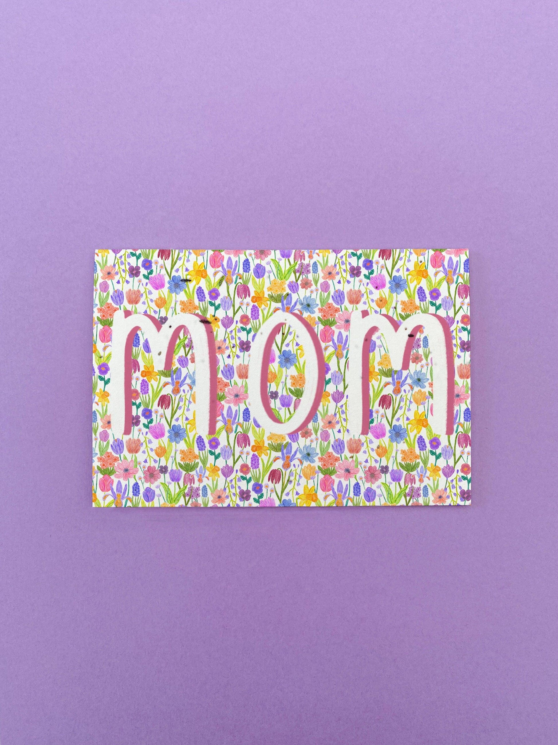 Plantable spring floral Mother's day card - Sofia Papa Designs