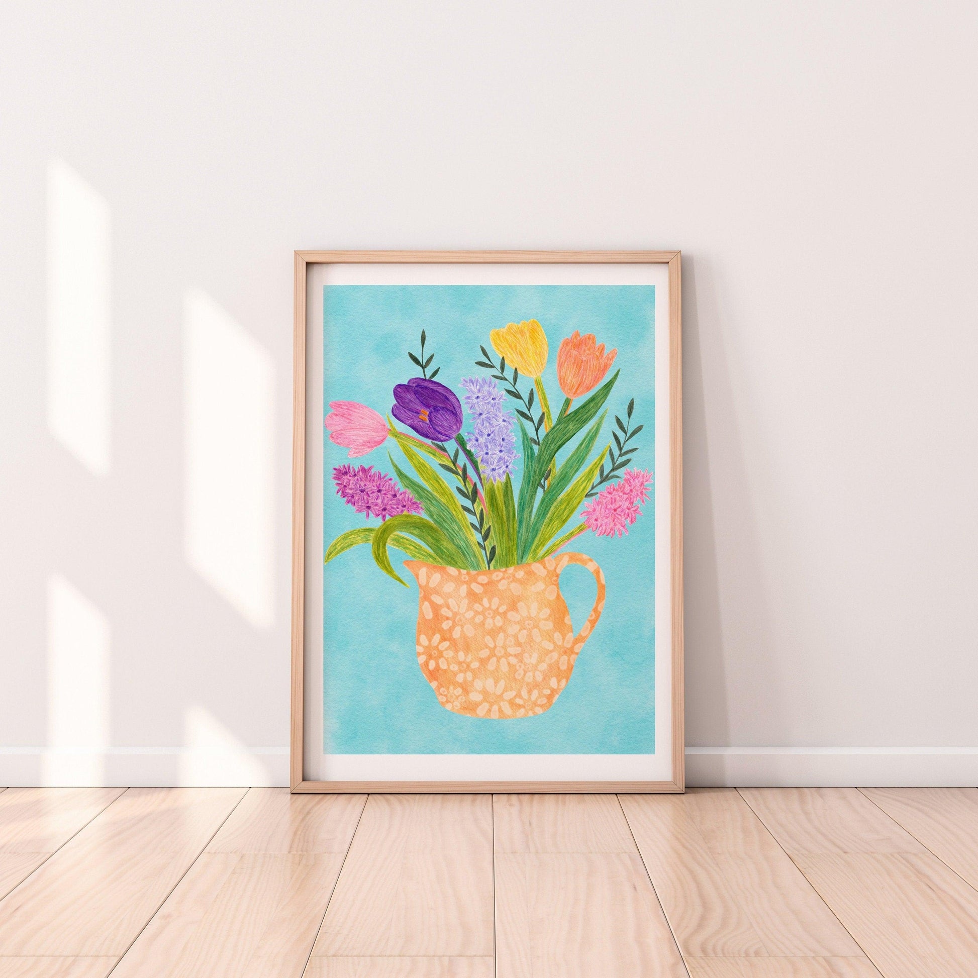Bouquet of flowers art - Sofia Papa Designs