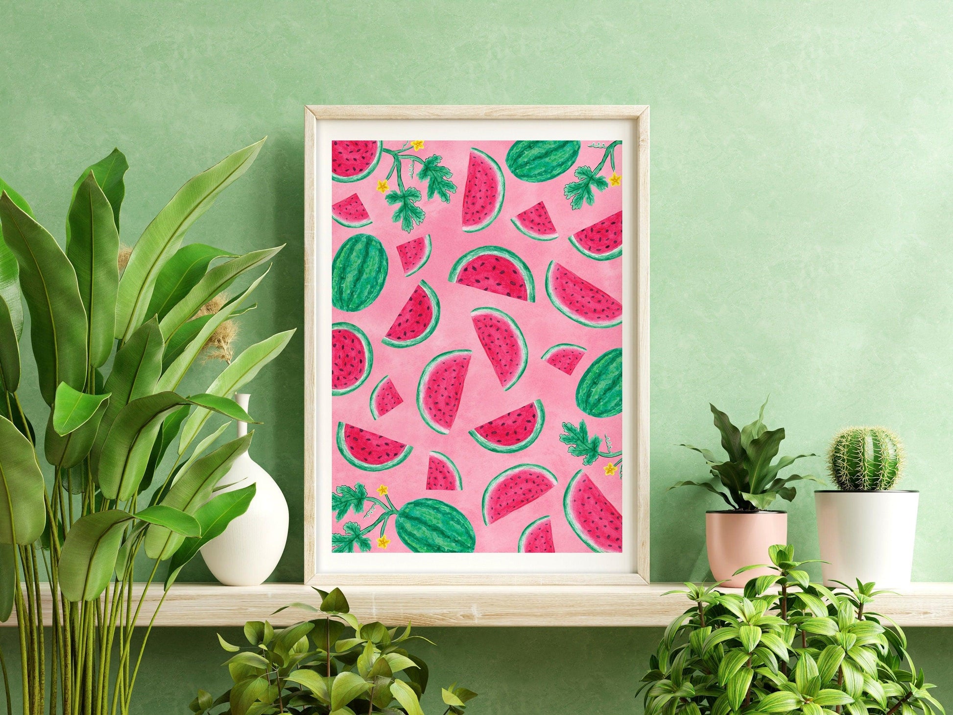 Watermelon art print - Sofia Papa Designs