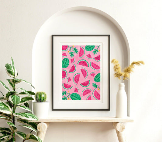 Watermelon art print - Sofia Papa Designs