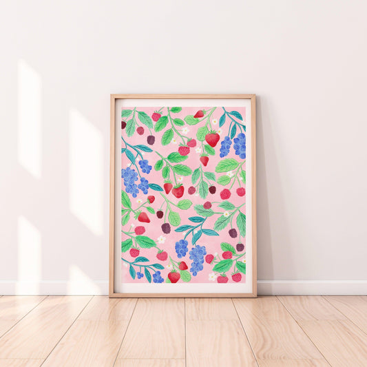 Berries art print - Sofia Papa Designs