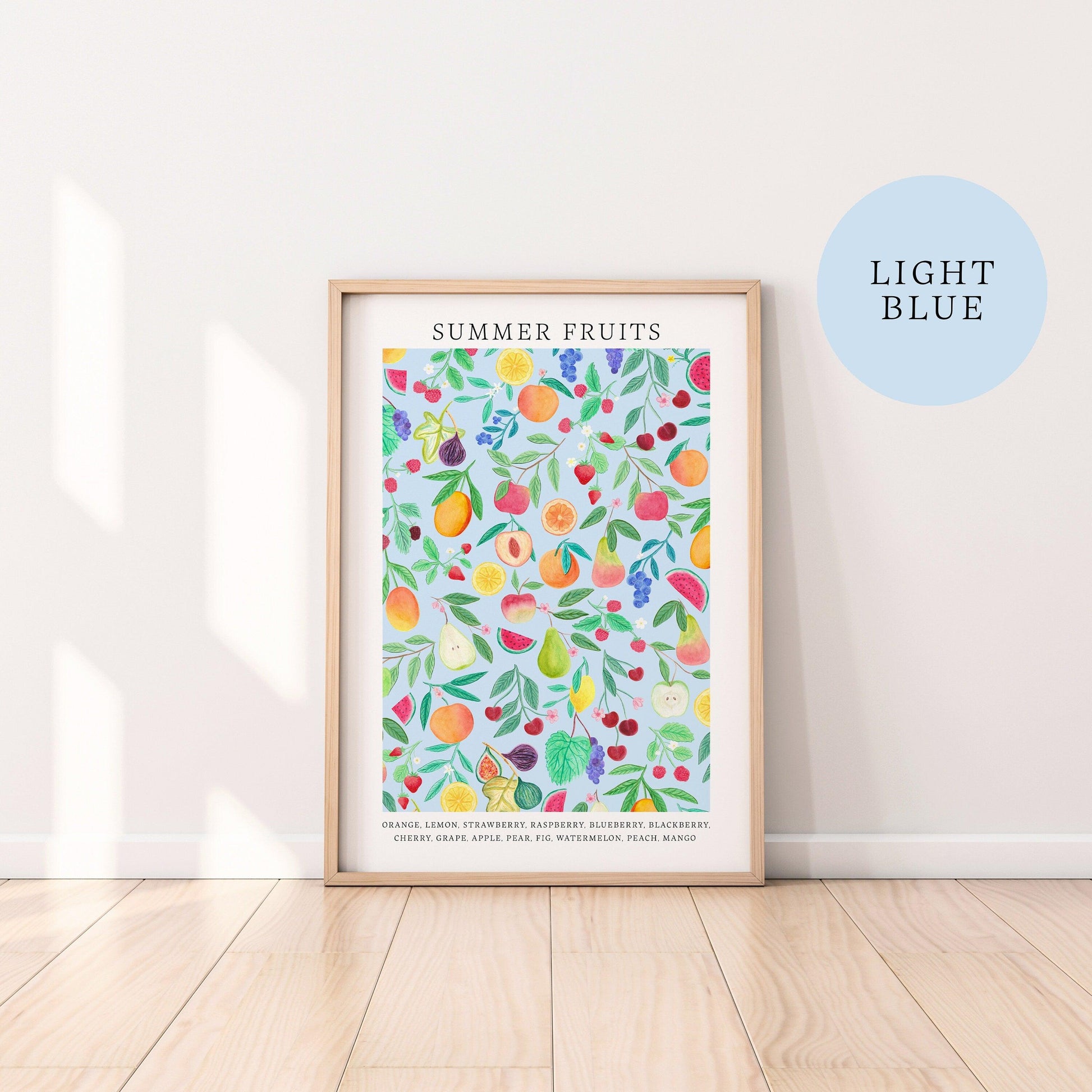 Summer fruits art print - Sofia Papa Designs