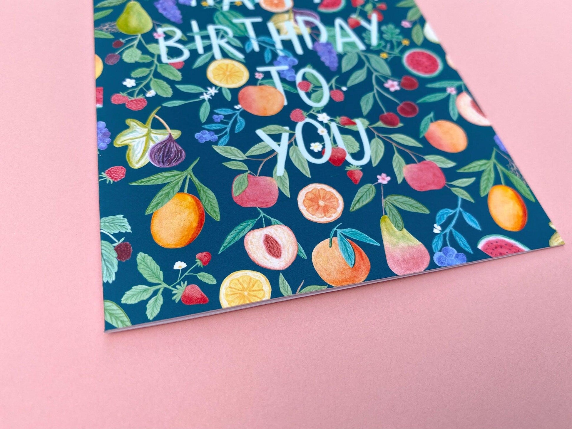 Happy Birthday to You fruity greeting card - Sofia Papa Designs