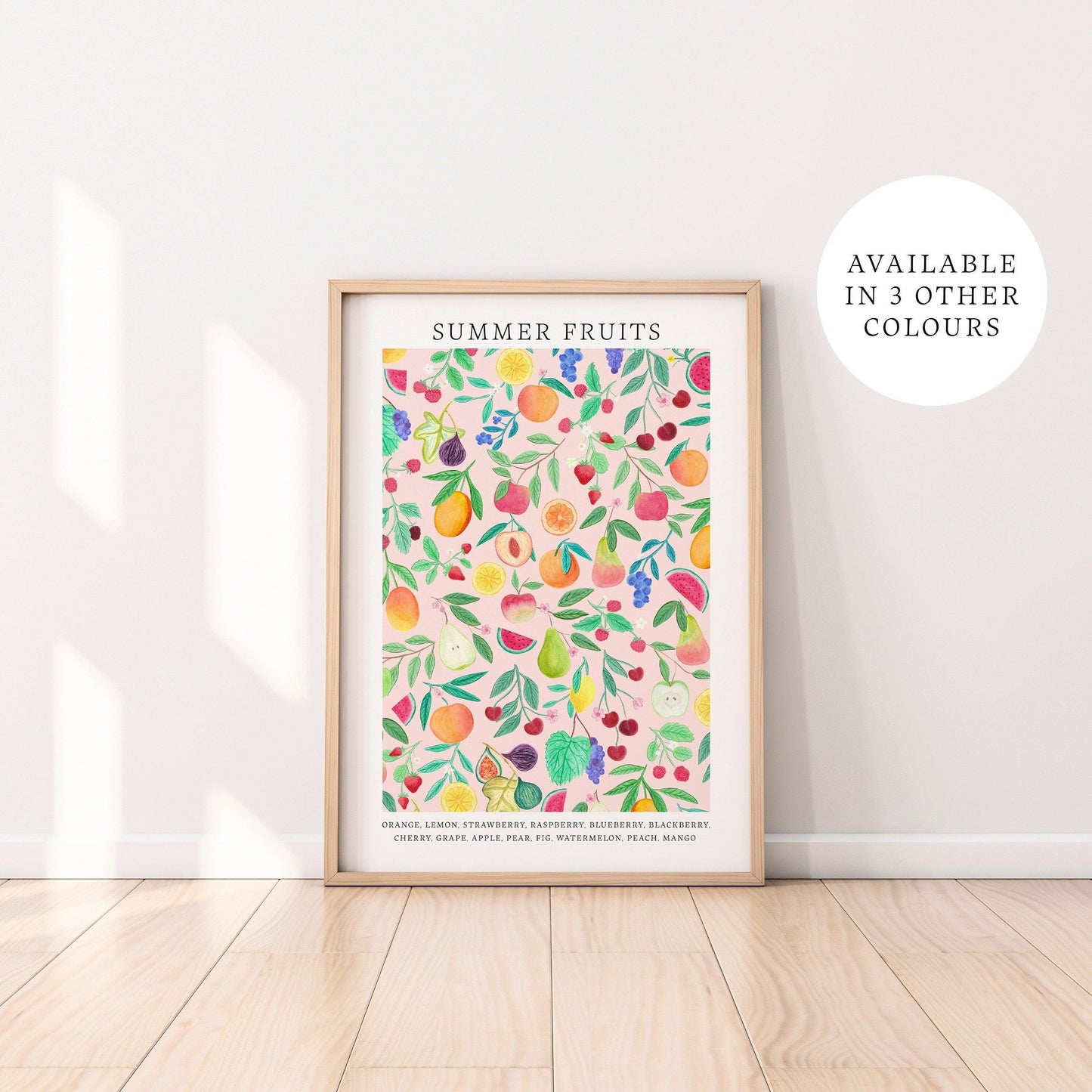 Summer fruits art print - Sofia Papa Designs