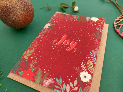 Joy Christmas card - Sofia Papa Designs