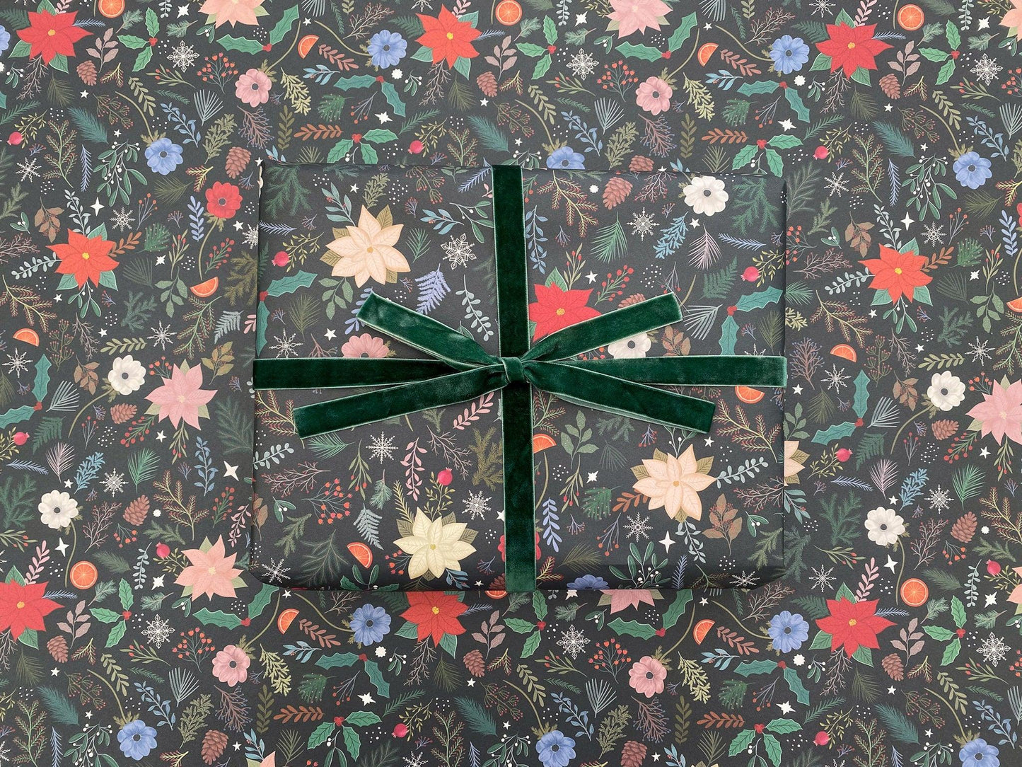 Christmas recyclable wrapping paper bundle 2 designs - Sofia Papa Designs