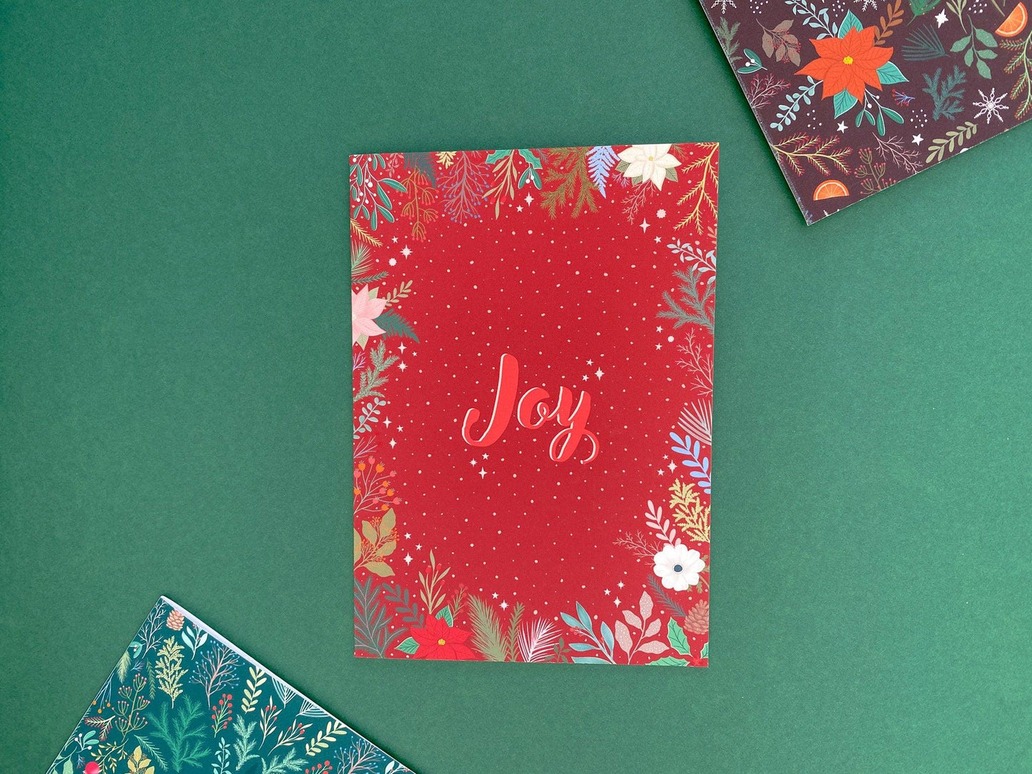 Joy Christmas card - Sofia Papa Designs