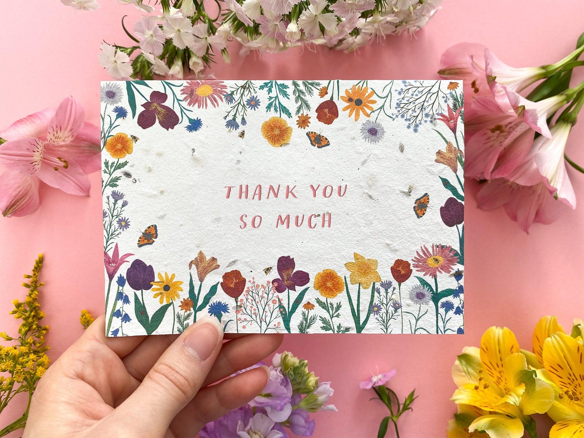 Personalised floral plantable card - Sofia Papa Designs