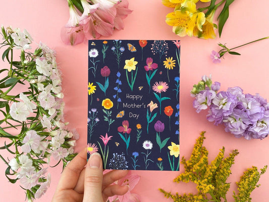 Floral Mother's day card - Sofia Papa Designs