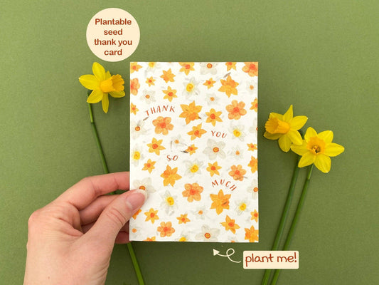 Plantable thank you so much card - Sofia Papa Designs