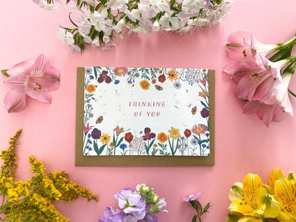 Personalised floral plantable card - Sofia Papa Designs