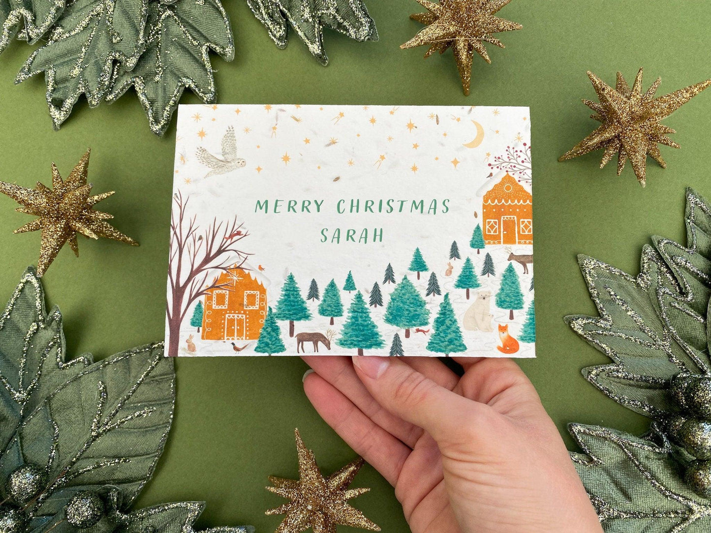 Personalised plantable Christmas card - Sofia Papa Designs