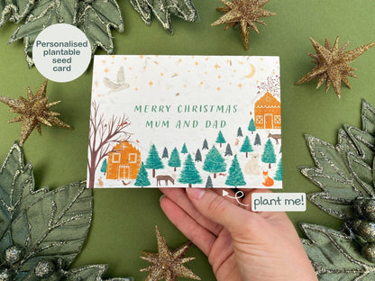 Personalised plantable Christmas card - Sofia Papa Designs