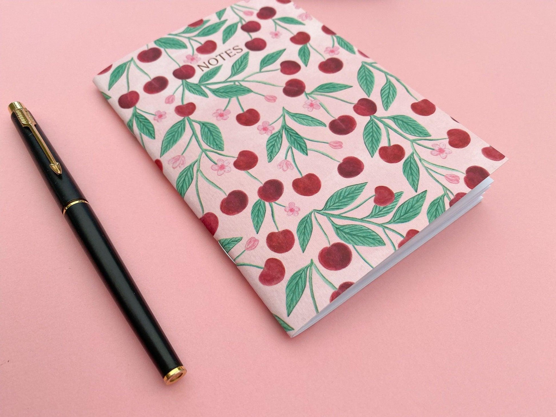 Cherry A6 Notebook - Sofia Papa Designs