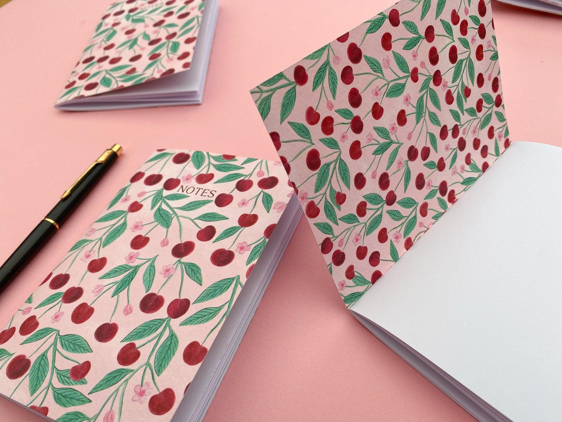 Cherry A6 Notebook - Sofia Papa Designs