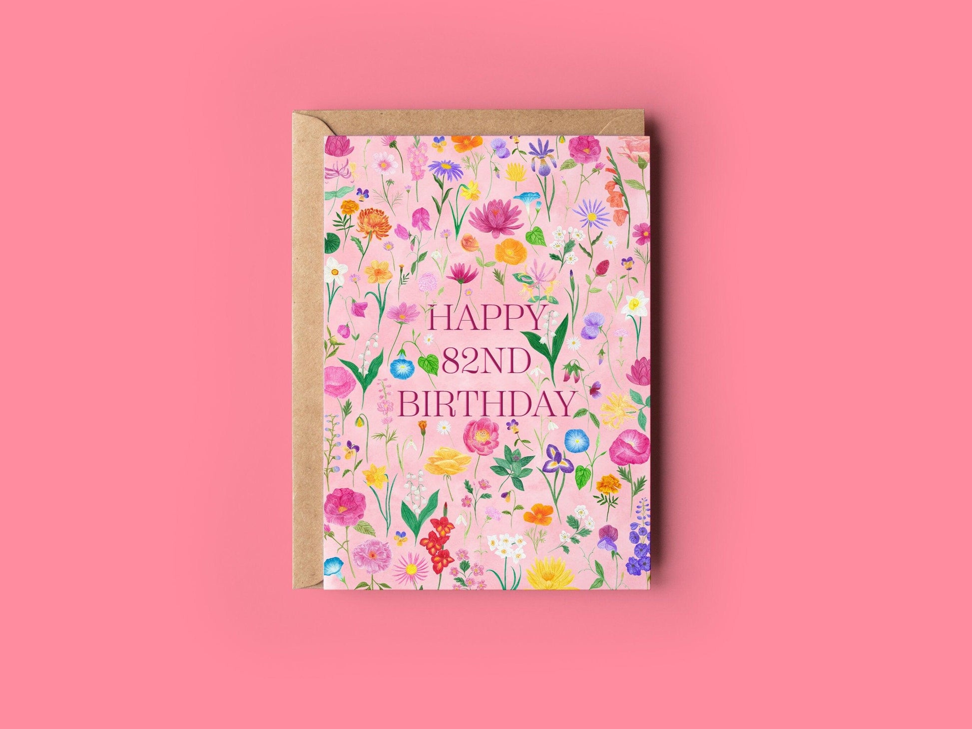 Any age birthday card - Sofia Papa Designs