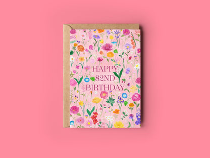Any age birthday card - Sofia Papa Designs