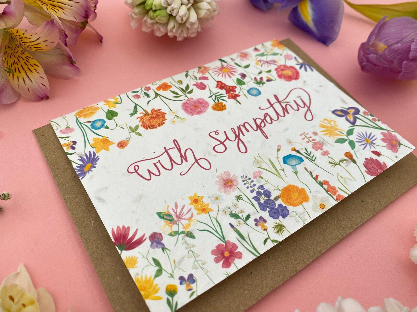 Plantable With Sympathy card - Sofia Papa Designs