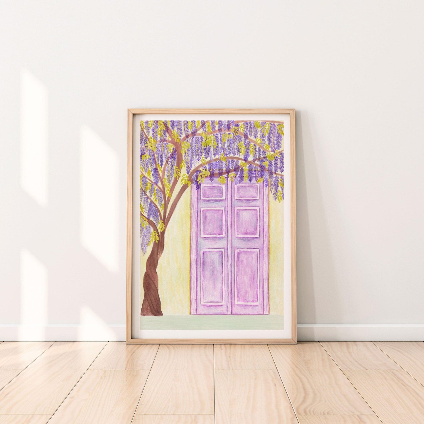 Wisteria purple door print - Sofia Papa Designs