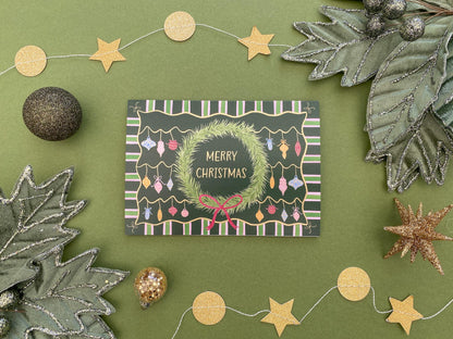 Charity Christmas wreath card