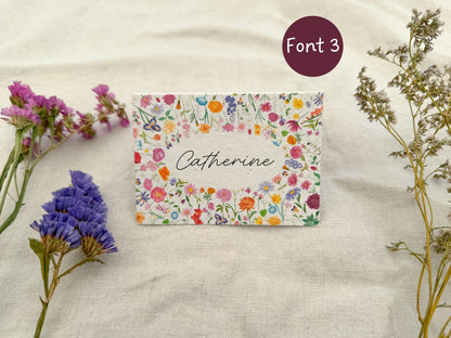 Plantable Wedding Floral Place Cards