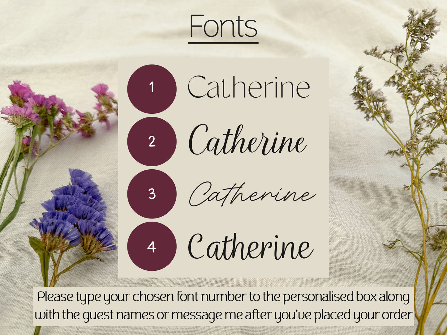Plantable Wedding Bleeding hearts Place Cards