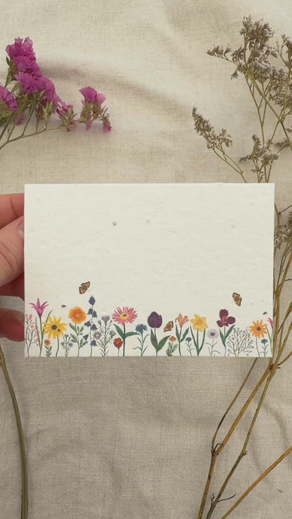 Plantable Wedding Floral Place Cards