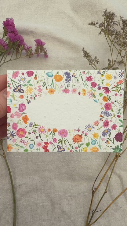 Plantable Wedding Floral Place Cards