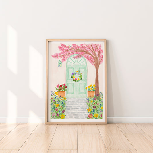 Spring door print