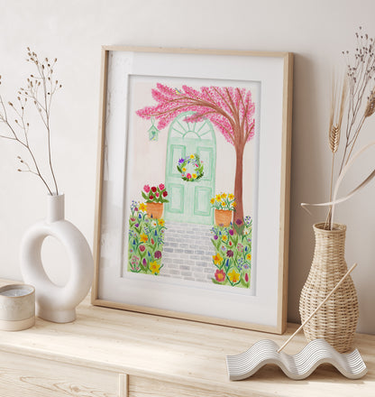 Spring door print